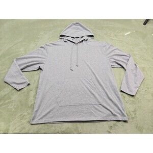 Blue Ice Premium Mens 2XL Gray Pullover Hoodie Sweatshirt Pocket Lightweight
